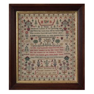 Antique Sampler, 1825, by Mary Rowland