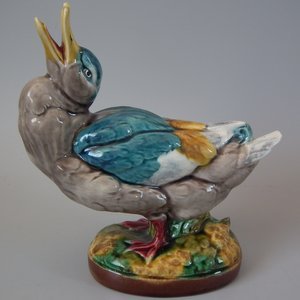 Dreyfus Majolica Duck Figure