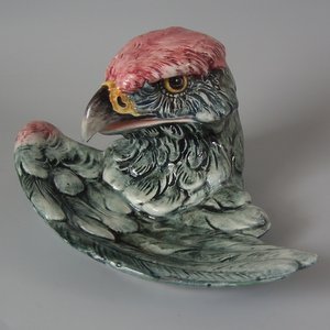 Majolica Eagle Inkwell