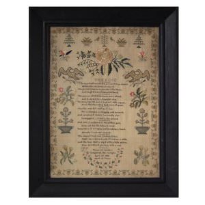 Antique Sampler, 1838, by Maryann Sanders