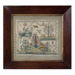 Antique Norfolk Sampler, 1814, by Eliza Saunders