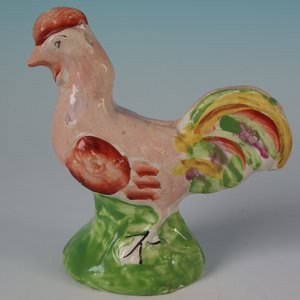 Staffordshire Pearlware Cockerel Figure