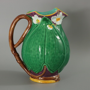 Minton Majolica Lily Jug/Pitcher