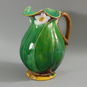 Large Minton Majolica Lily Jug/Pitcher