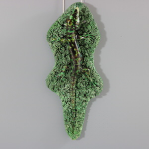 Rare Jose Cunha Palissy Majolica Lizard Wall Plaque