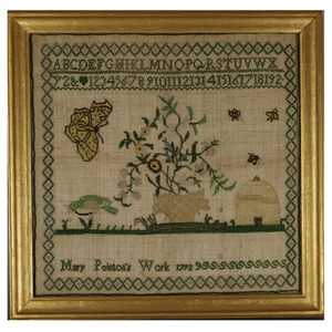 Antique Sampler, 1792, by Mary Pointon
