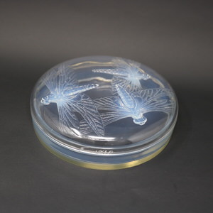 Rene Lalique Opalescent Glass 'Libellules' Box