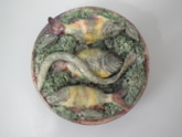 Mafra Majolica Palissy fish & eel wall plate