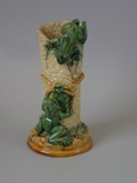 Mafra Majolica Palissy frog vase
