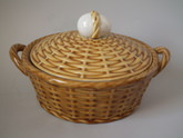 Rorstrand Majolica egg & basket tureen