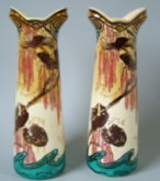 Pair Minton secessionist style vases