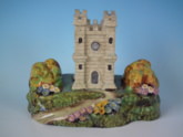 Staffordshire Pearlware castle spill vase
