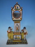 Staffordshire Prattware clock watch holder