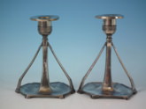 Pair WMF Art Nouveau Candlesticks
