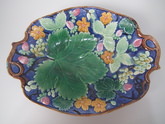 Gustafsberg Majolica grape & strawberry platter