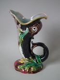 Gustafsberg Majolica fish pitcher