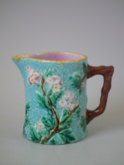 Small George Jones Majolica blossom jug