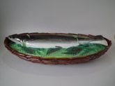 Large George Jones Majolica salmon tureen