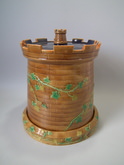 Brownfield Majolica Castle 'Tower' cheese dome