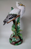 Large Holdcroft Majolica Stork Stick Stand