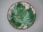 Holdcroft Majolica fern & flower plate