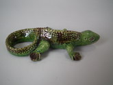 Small Majolica Palissy lizard figure