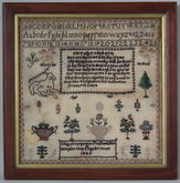 Antique Sampler, 1823 Lords Prayer Sampler by Abigail Carpenter