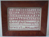 Small 1827 Sampler by M J Graham