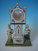 Staffordshire Prattware clock watch holder