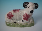 Staffordshire Pearlware ram figure