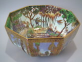 Large Wedgwood Fairyland Lustre 'Dana' Octagonal Bowl