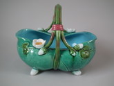 Minton Majolica lily basket