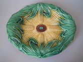 Majolica corn on cob bread platter