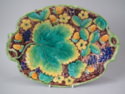 Samuel Alcock Majolica grape & strawberry platter