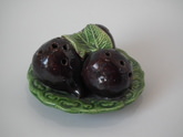 Elias Majolica Palissy figs toothpick holder