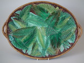 George Jones Majolica fern platter