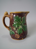 Minton Majolica acorn and snail jug/pitcher