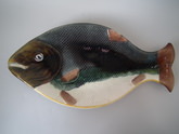 Large Majolica fish platter
