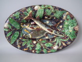 Thomas Sergent Majolica Palissy Fish Platter