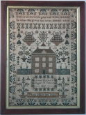 1831 'Thou shalt not steal' House Sampler by Anne Davies
