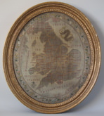 Antique Sampler, Circa 1800 'Map of England & Wales'