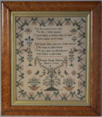 Antique Sampler, c.1840 Sampler by Keziah Sarah Pilgrim