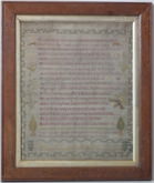 1802 Verse Sampler by Mary Cook