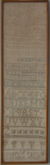 Antique Sampler, 1835 Band Sampler by Keren Paul