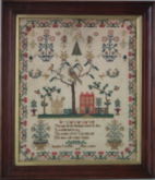 1850 Sampler by Isabella Lickfold