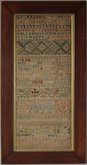 Antique Band Sampler, 1725, by Sarah Crompton