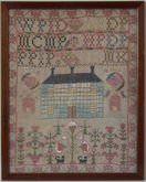 Antique Scottish Sampler, 1816, by Amelia Pattull