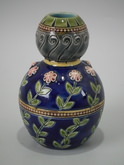 Sarregumines Majolica bud vase
