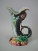 Gustafsberg Majolica fish pitcher