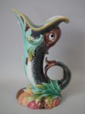 Gustafsberg Majolica fish pitcher